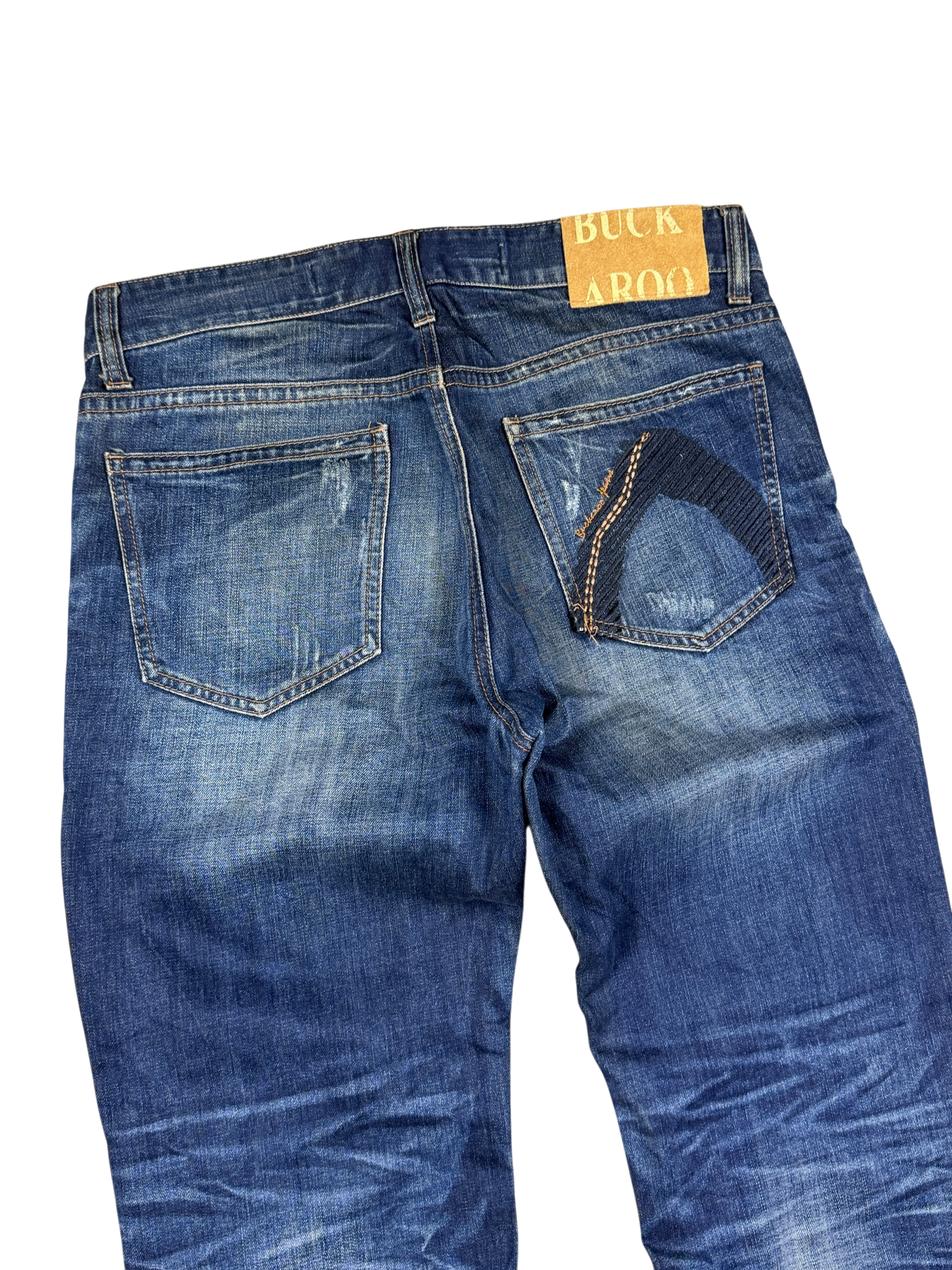 Washed Straight Jeans (S)