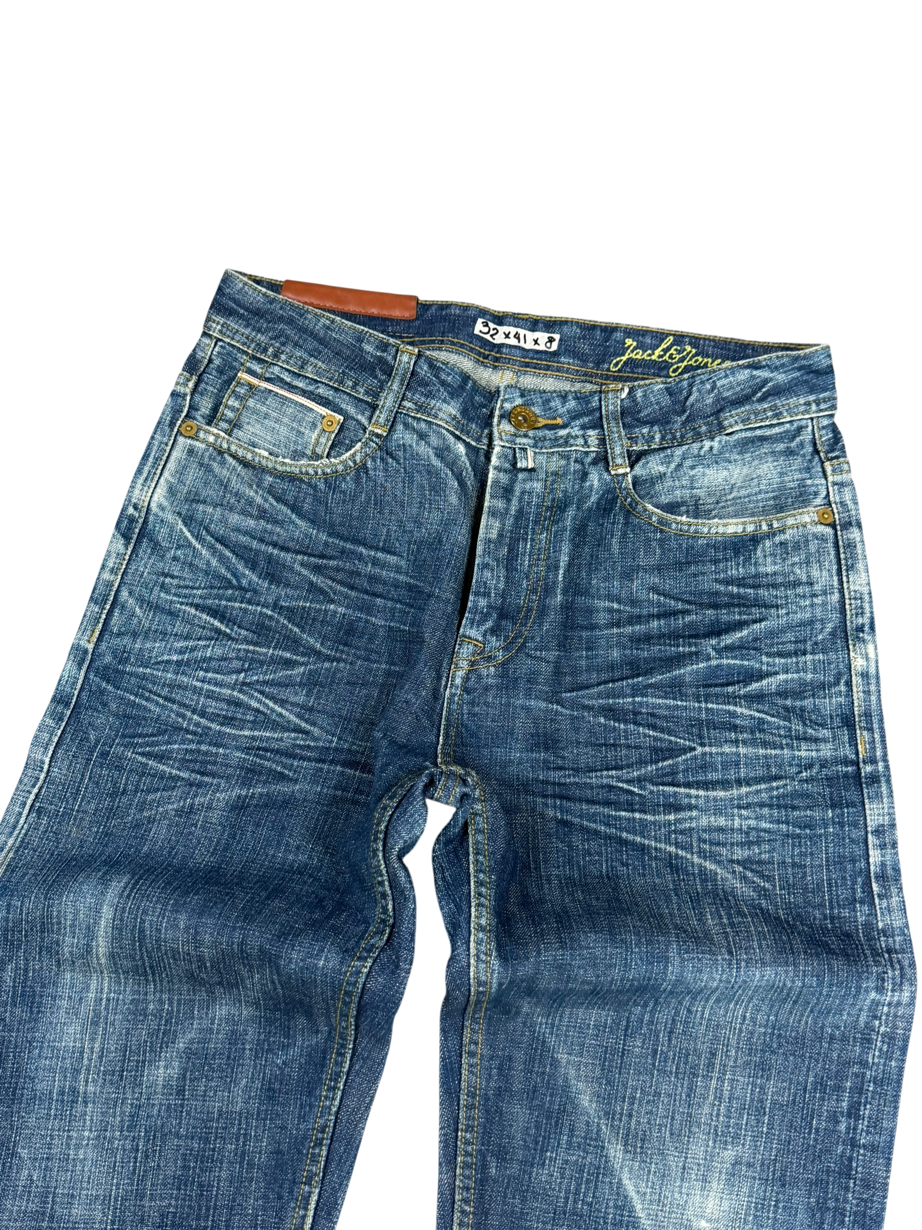 Crazy Washed Slim/Straight Jeans (XS-S)