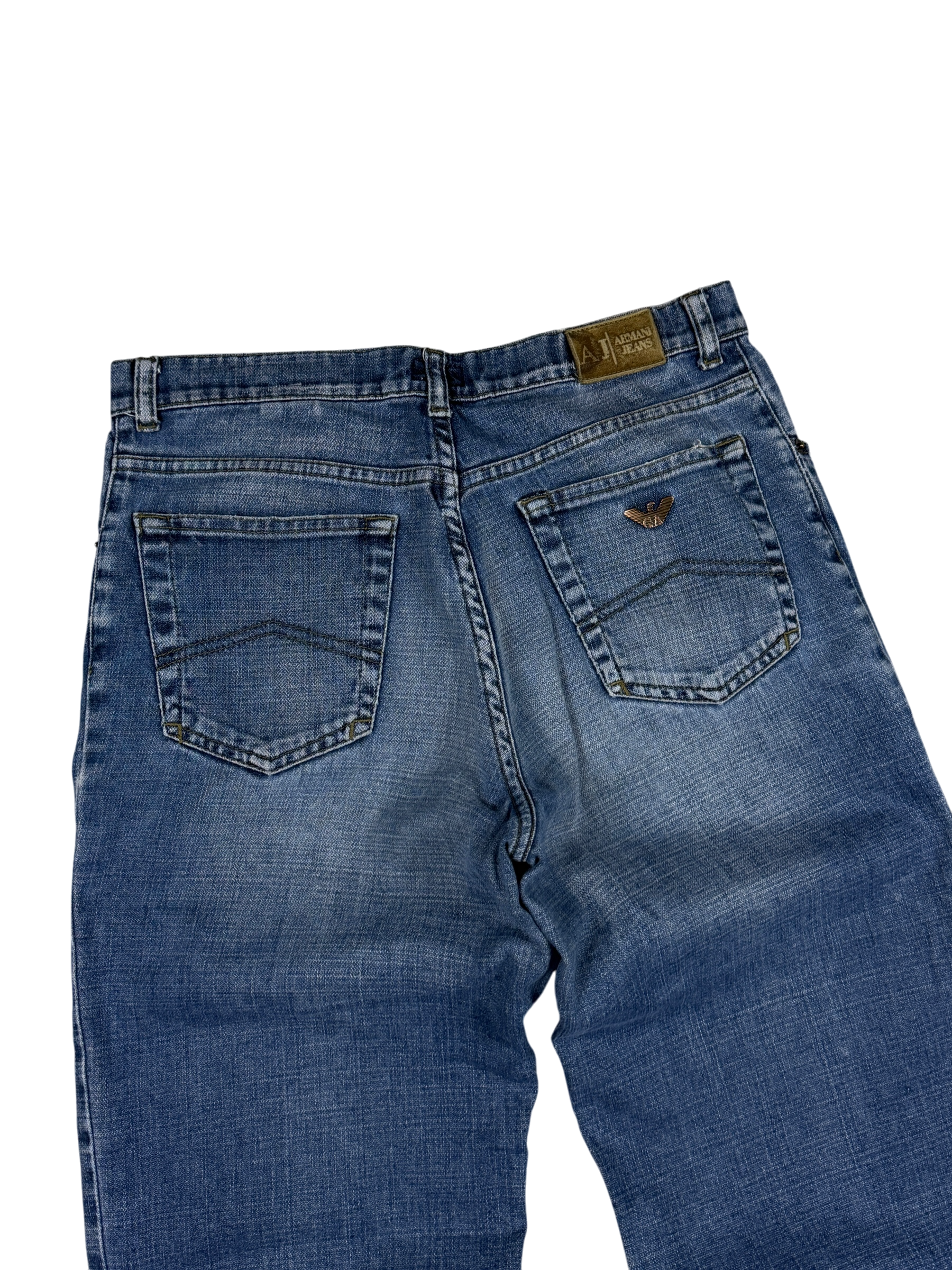 Vintage washed Armani Baggy Jeans (XS)