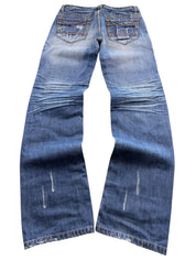 Crazy washed Straight Jeans (S)