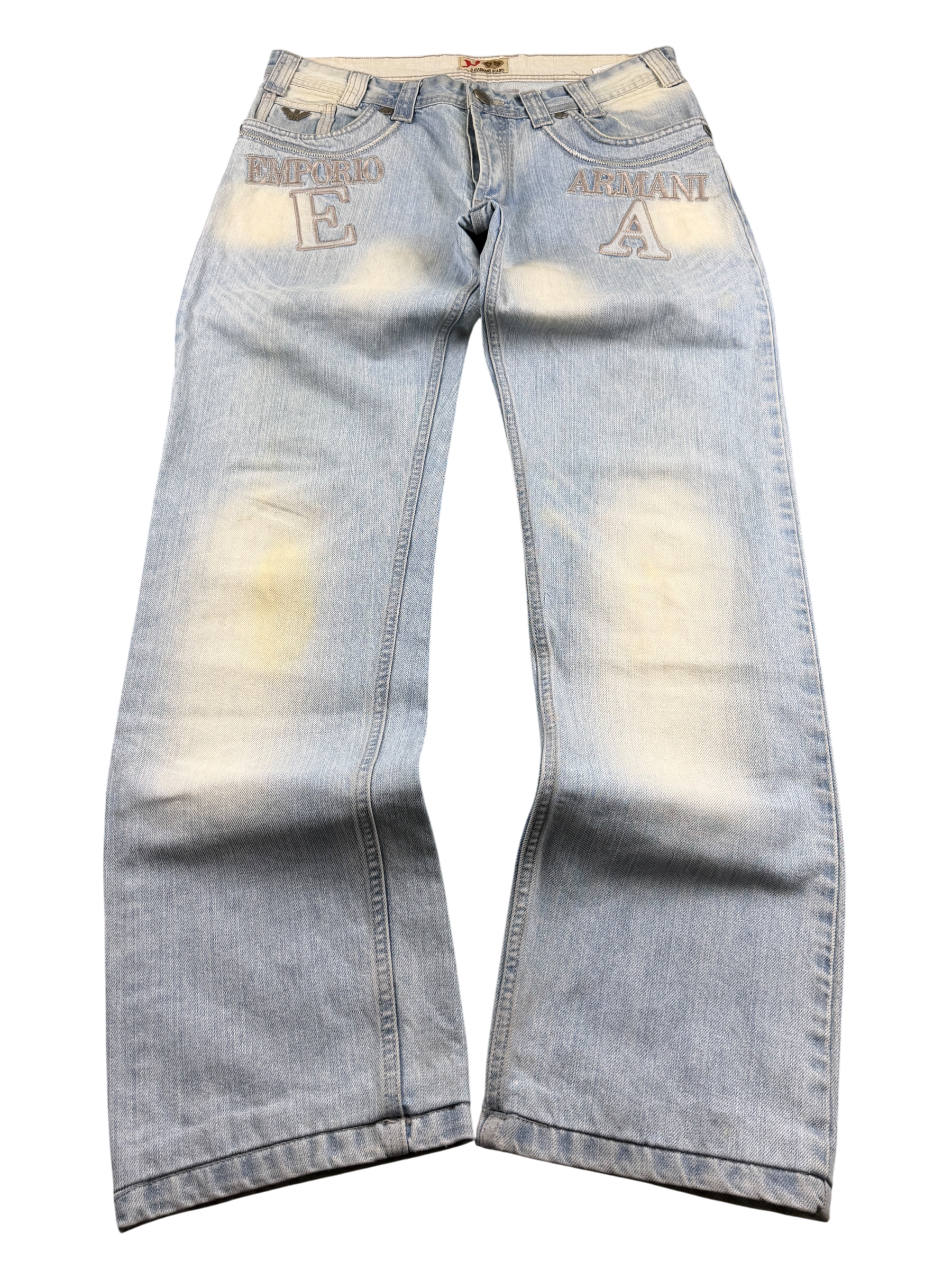 Armani vintage Big Logo Straight Jeans (M)