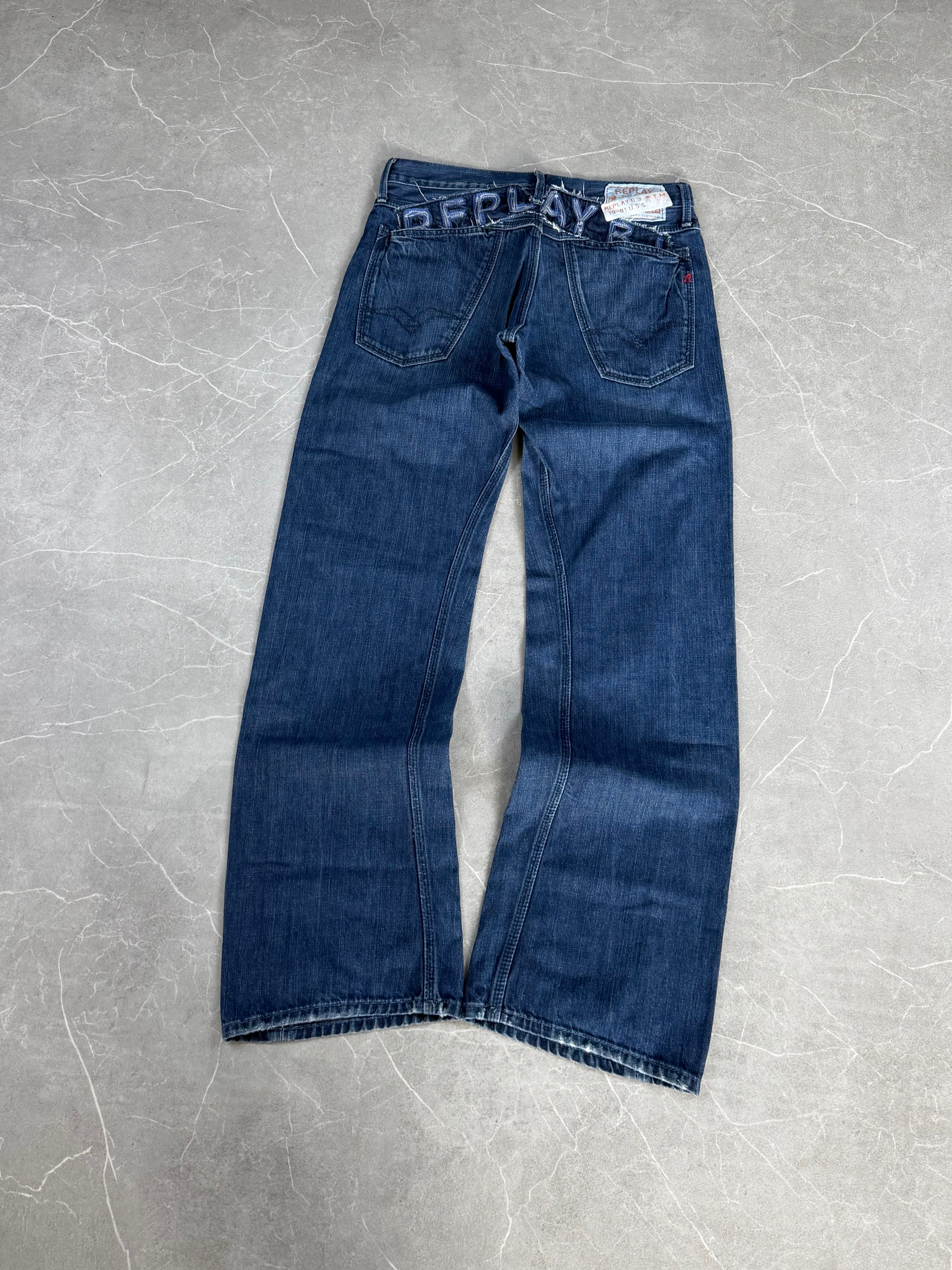 Replay Big Logo vintage Bootcut Jeans (S)