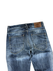 Vintage Washed Straight Jeans (XS-S)