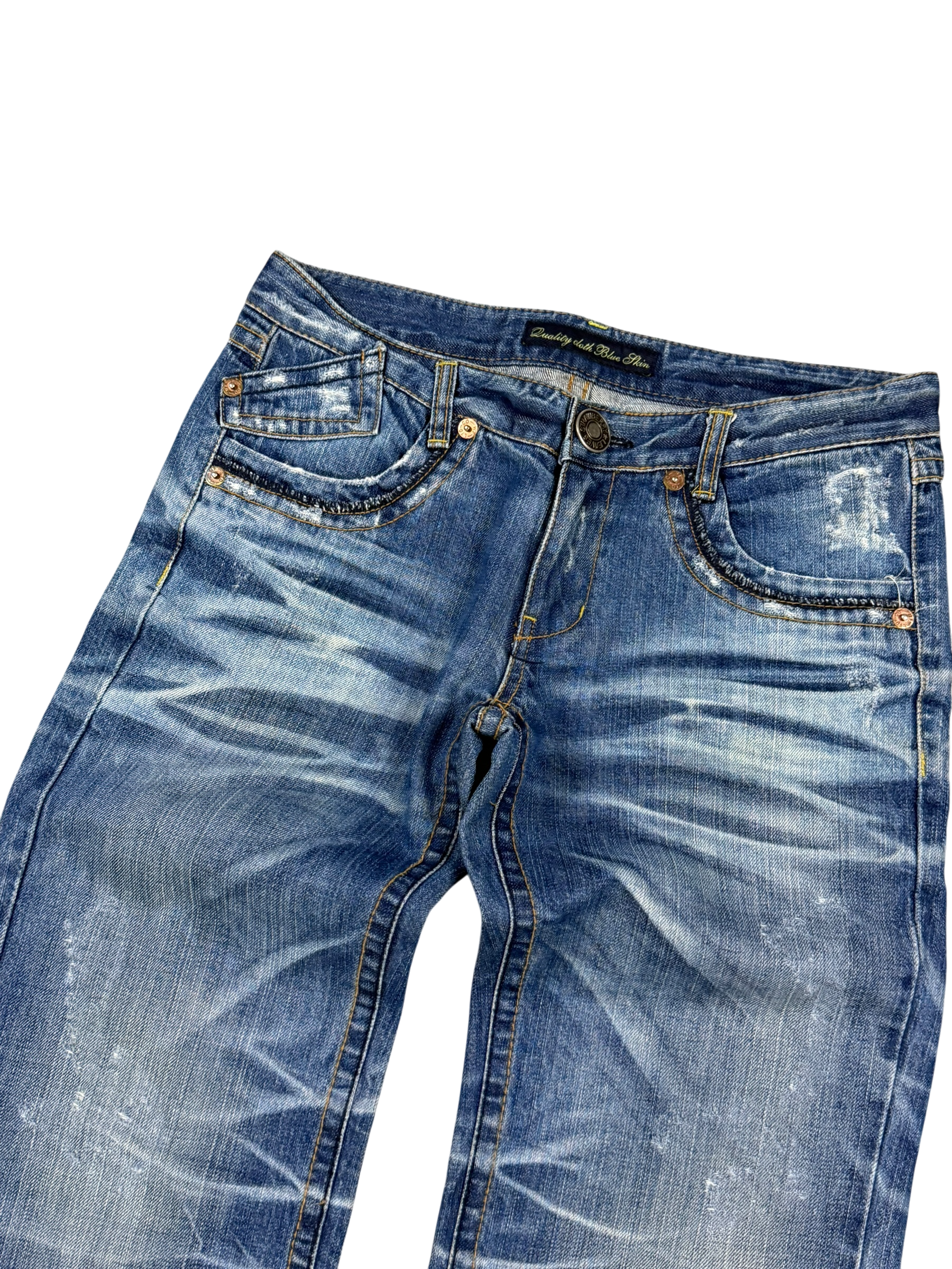 Washed Straightfit Jeans (XS)