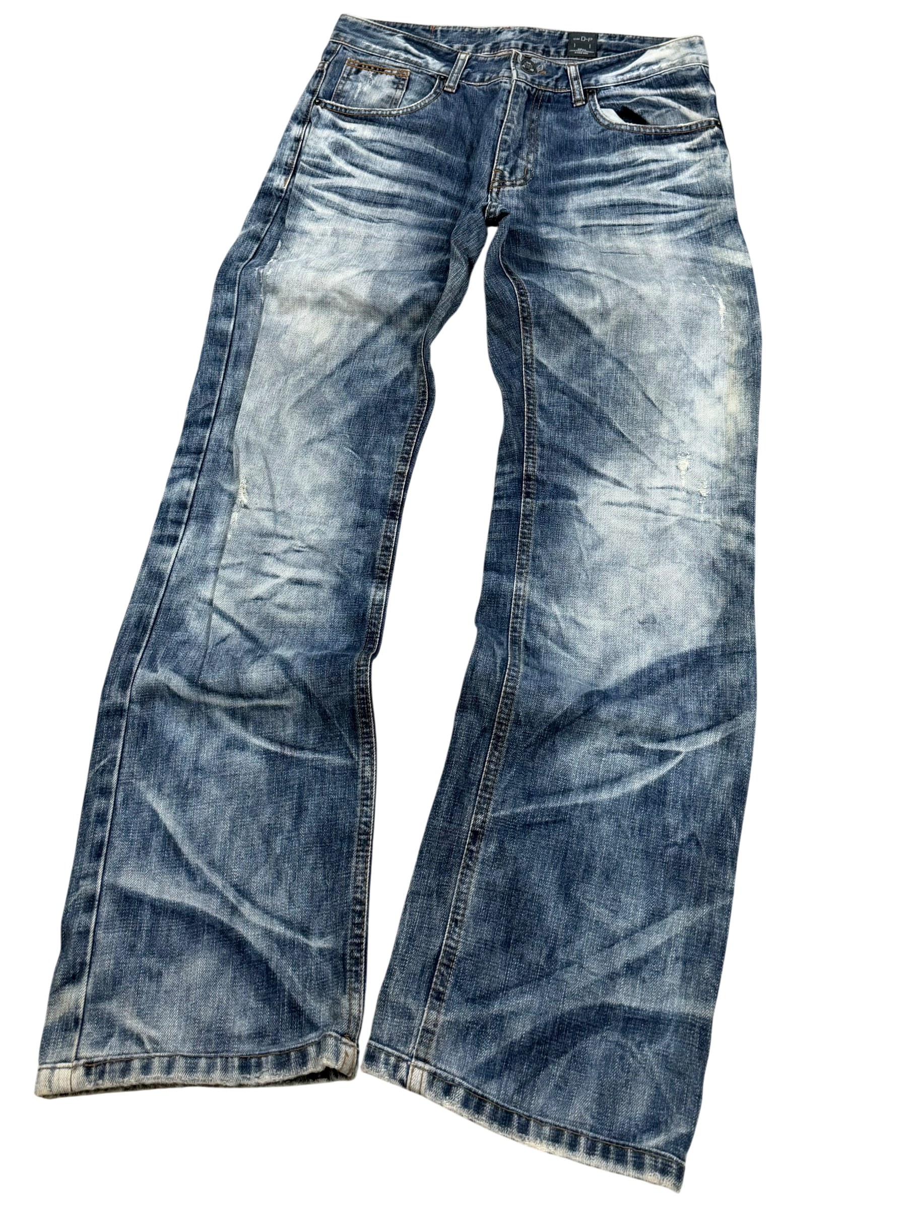 Ultra Washed Straight-Fit Jeans (XS-S)