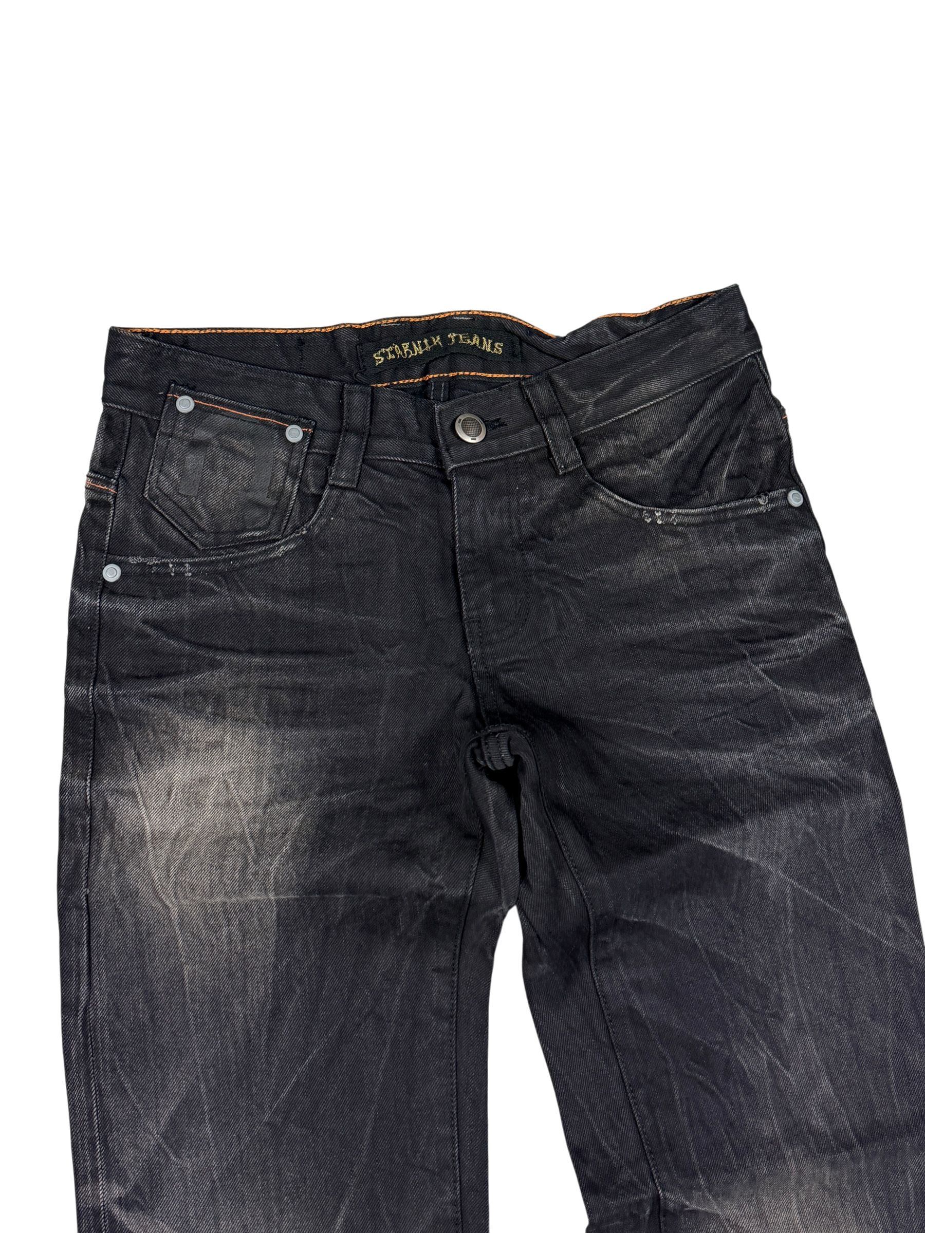 Crazy washed Straight Jeans (S)