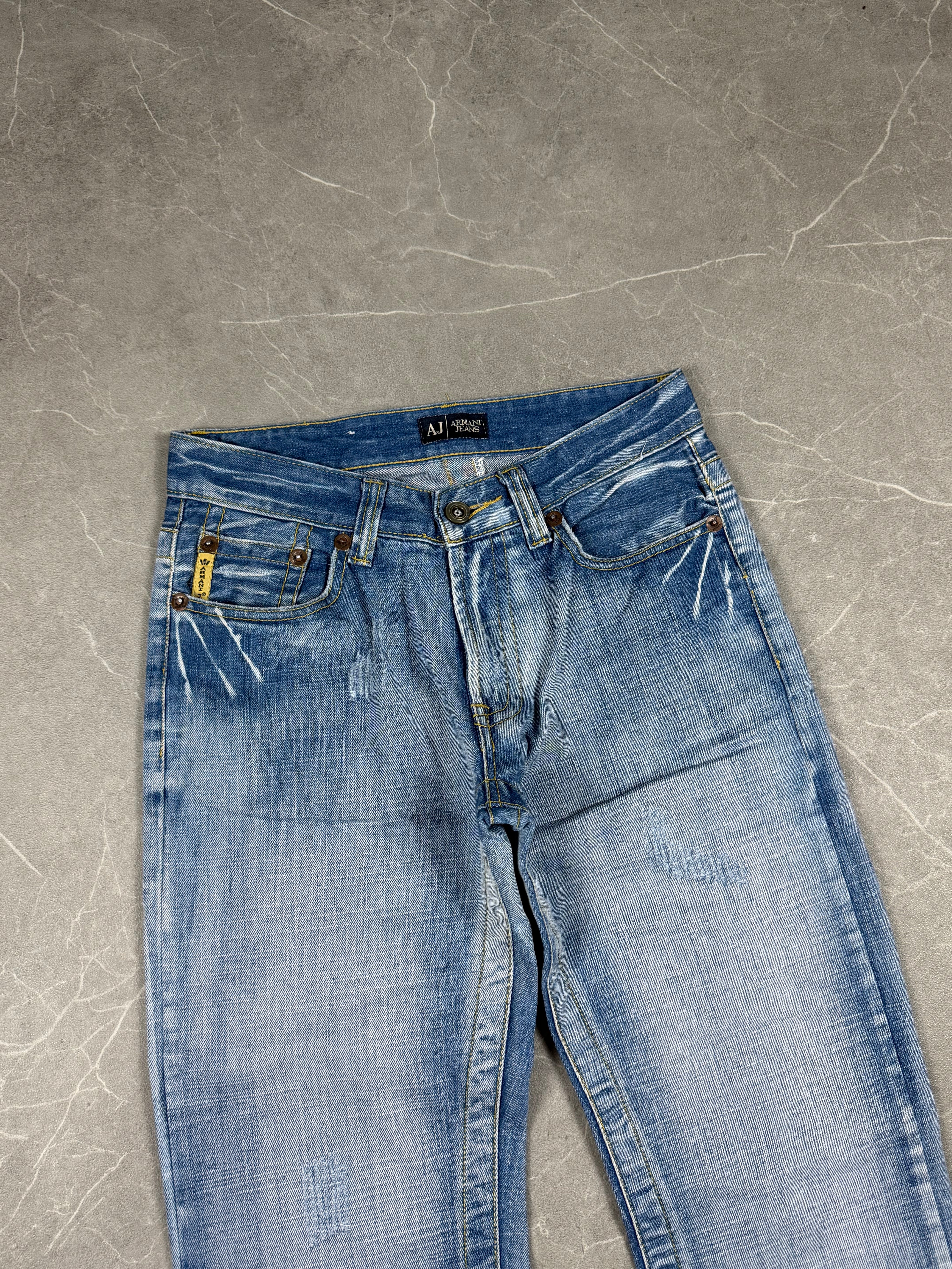 Armani washed Big Logo Jeans (S)