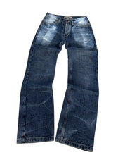 Vintage Washed Straight-Fit Jeans (S)