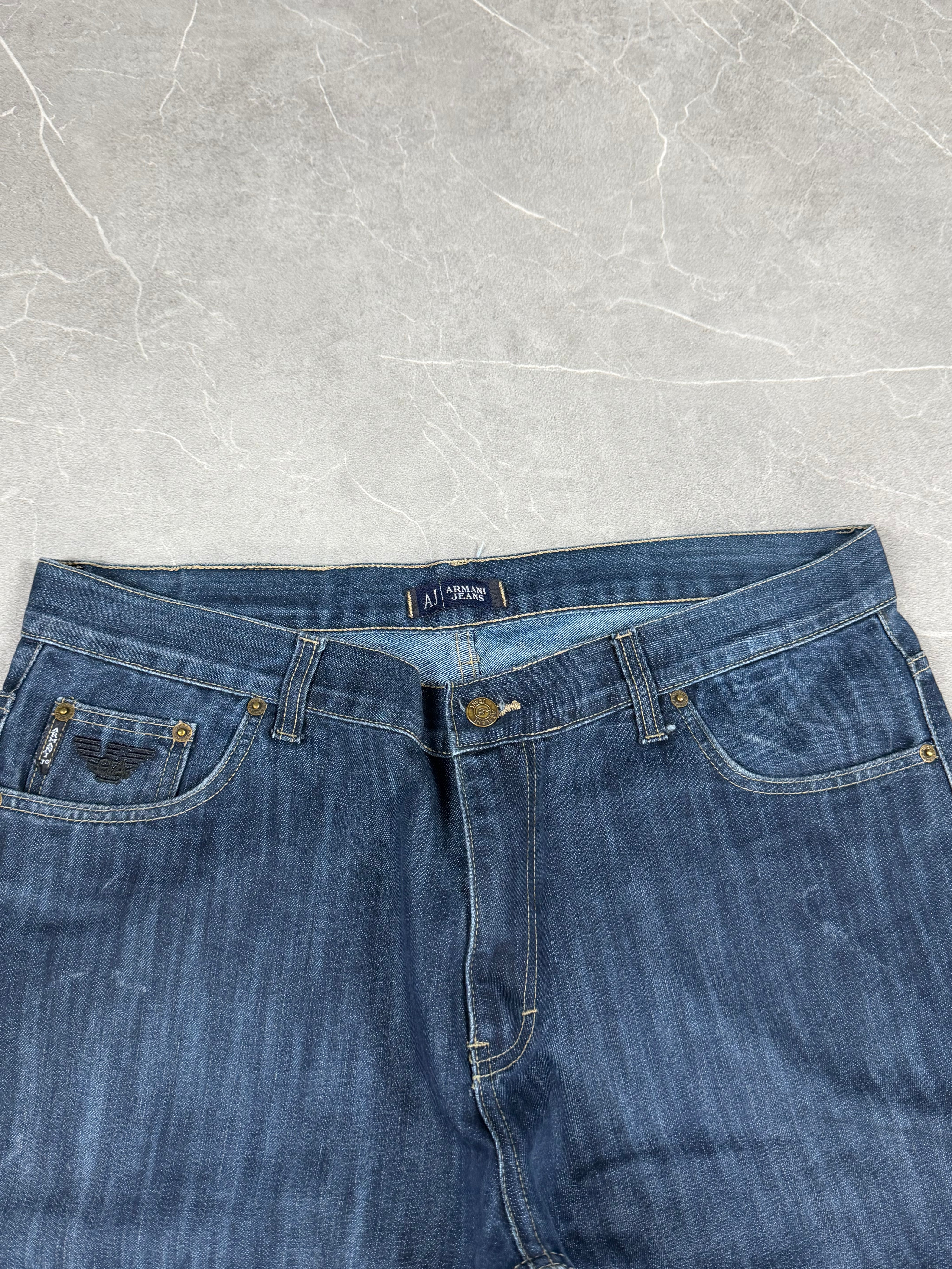 Armani Baggie Big Logo Jeans (M)