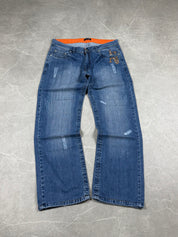 Vintage Armani Big Logo Jeans (M)