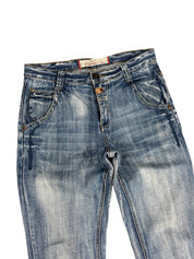 Vintage Washed Straight Jeans (S)