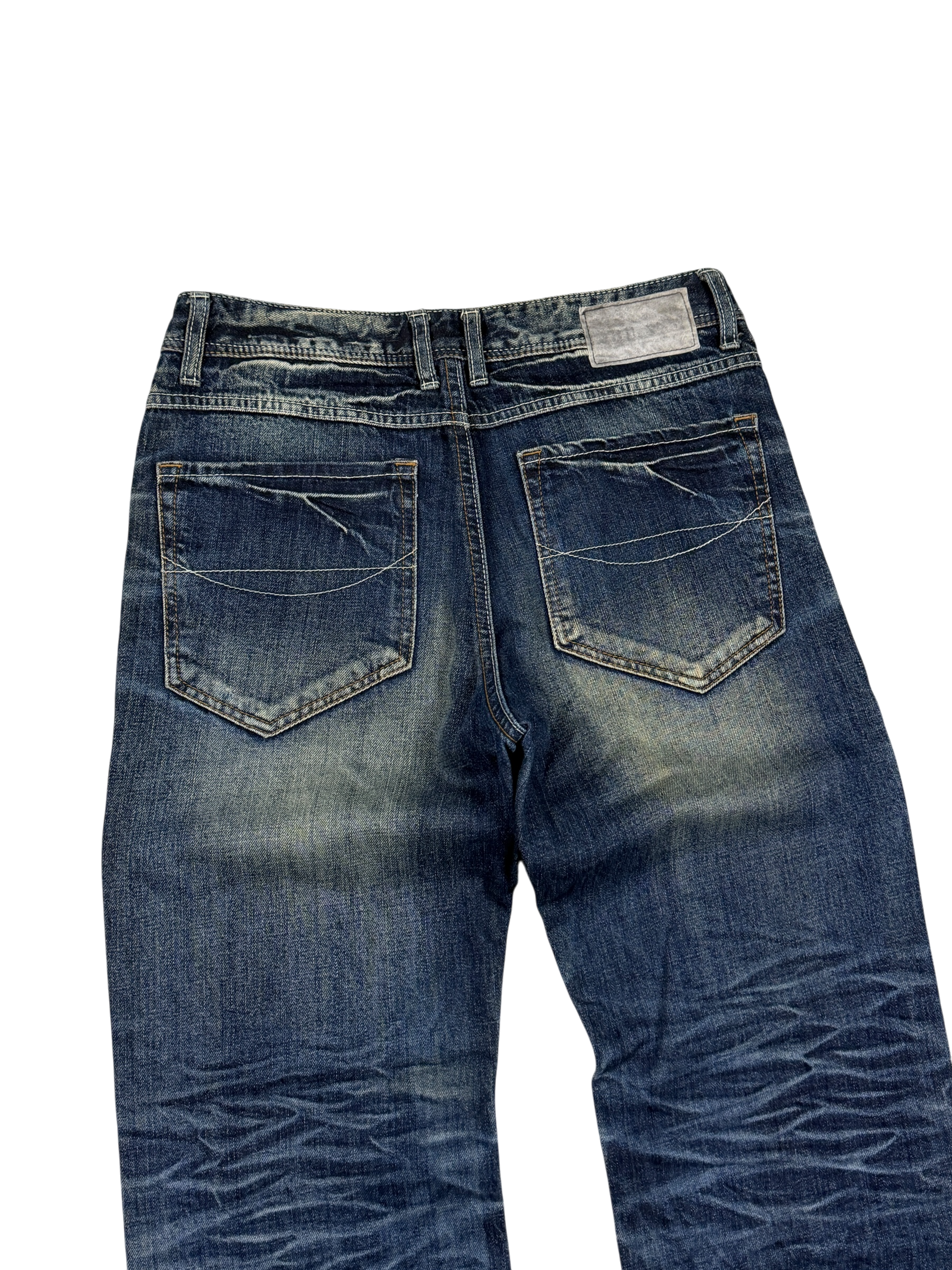 Crazy washed Straight Jeans (XS-S)
