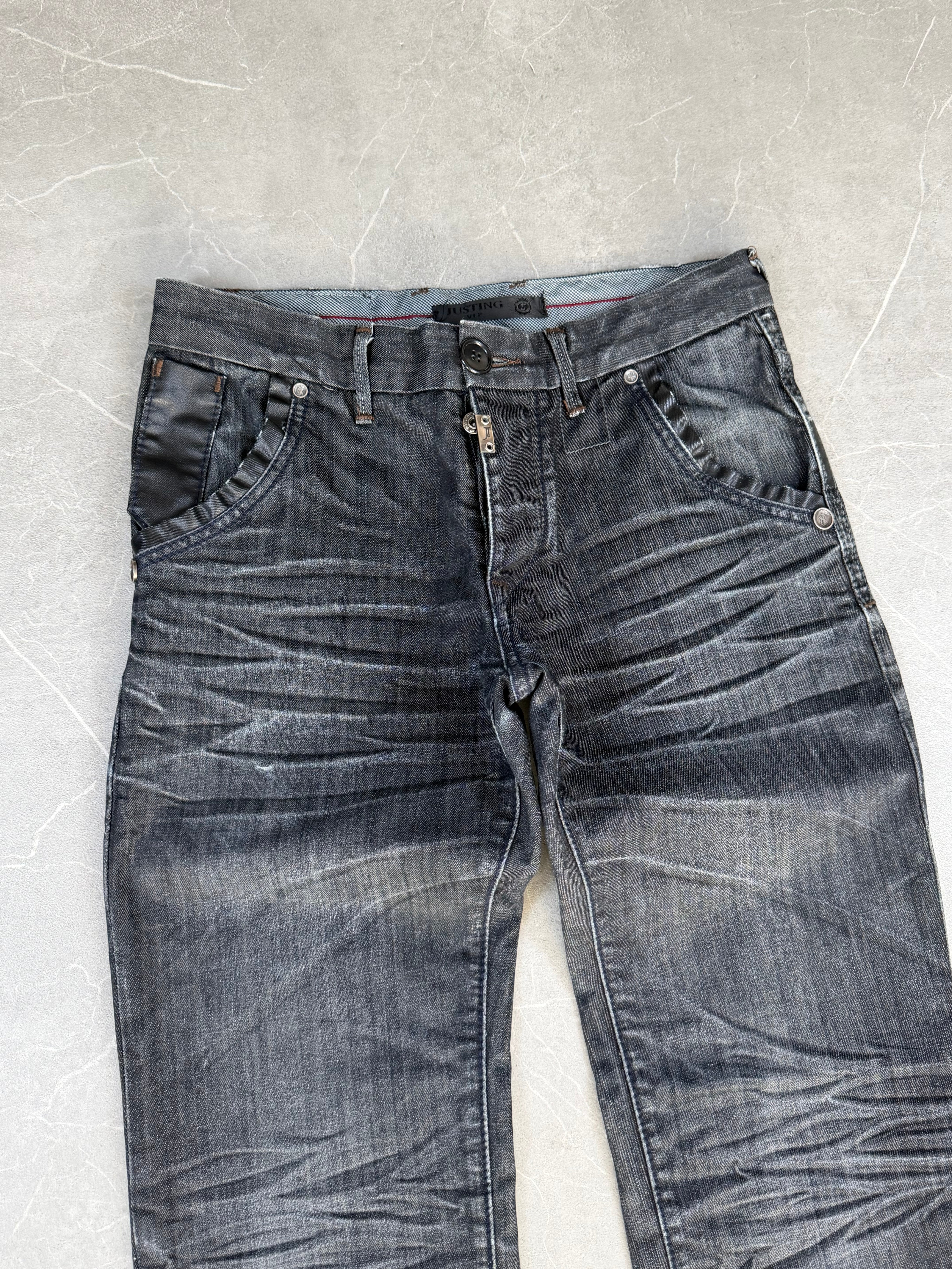 Vintage Washed Slim Jeans (S-M)