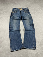 Vintage Washed Bootcut Jeans (S)