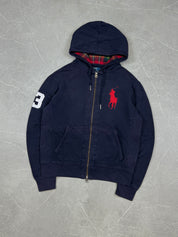Ralph Lauren Big Pony checked Hood Zipper (XS-S)
