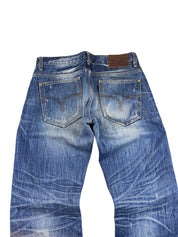 Crazy washed Straight Jeans (S)