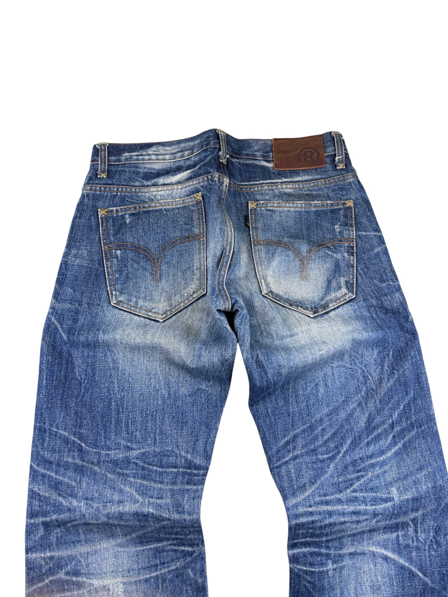 Crazy washed Straight Jeans (S)