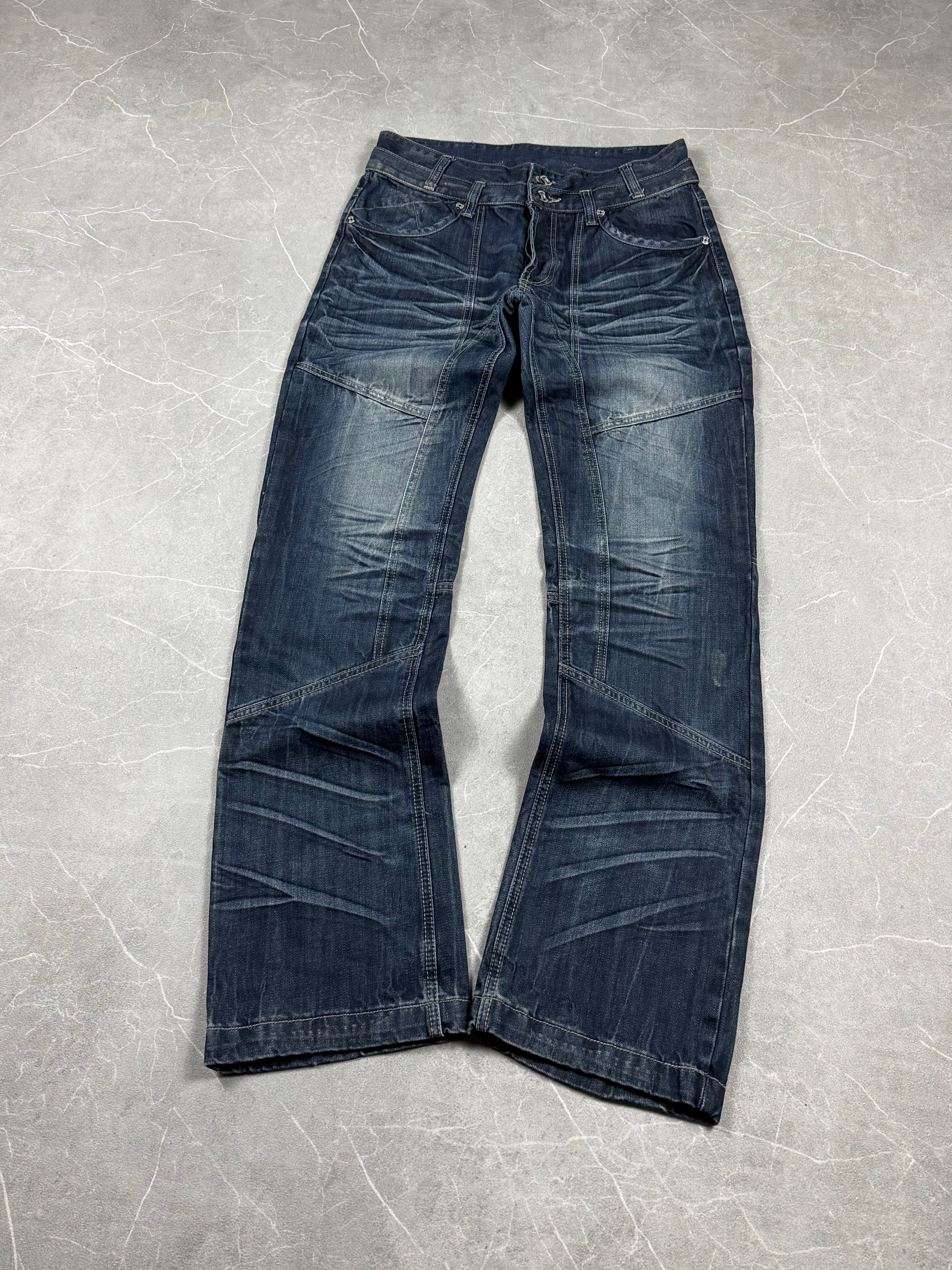 Vintage washed Straight Jeans (M-L)