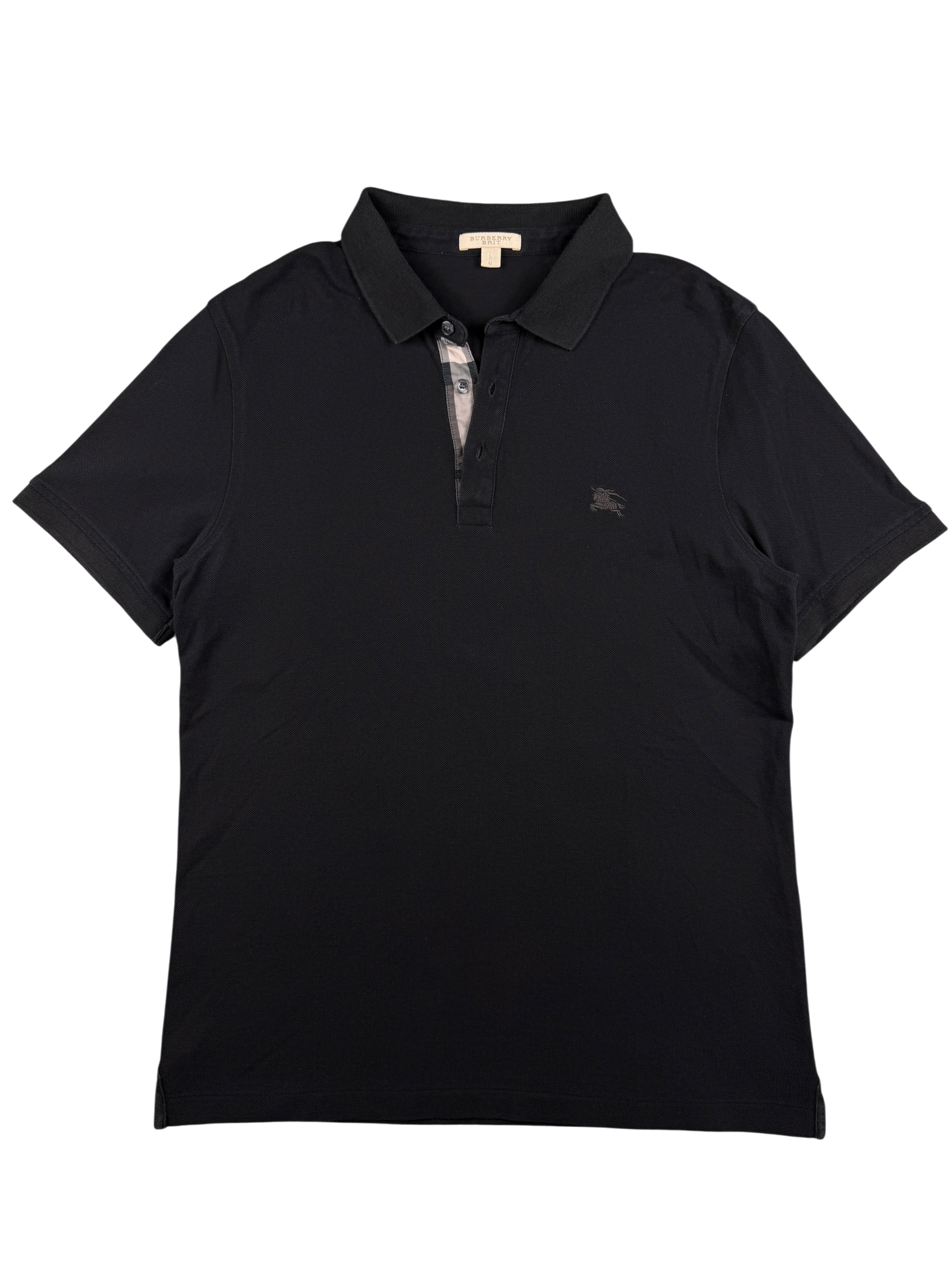 Burberry vintage Slimfit Poloshirt *Black on Black (L)
