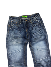 Crazy washed straight leg jeans (XXS)
