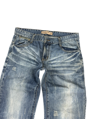 Washed Straightfit Jeans (S-M)
