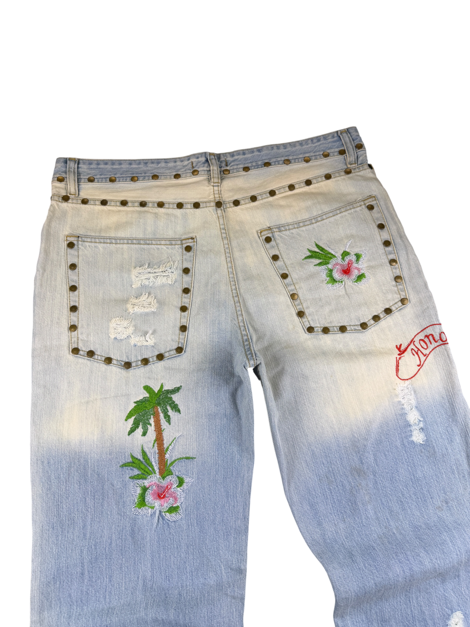 Dolce Gabbana Big Logo „Honolulu“ Bootcut Jeans (L-XL)