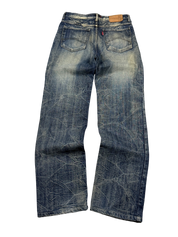Crazy washed Straight Jeans (S)