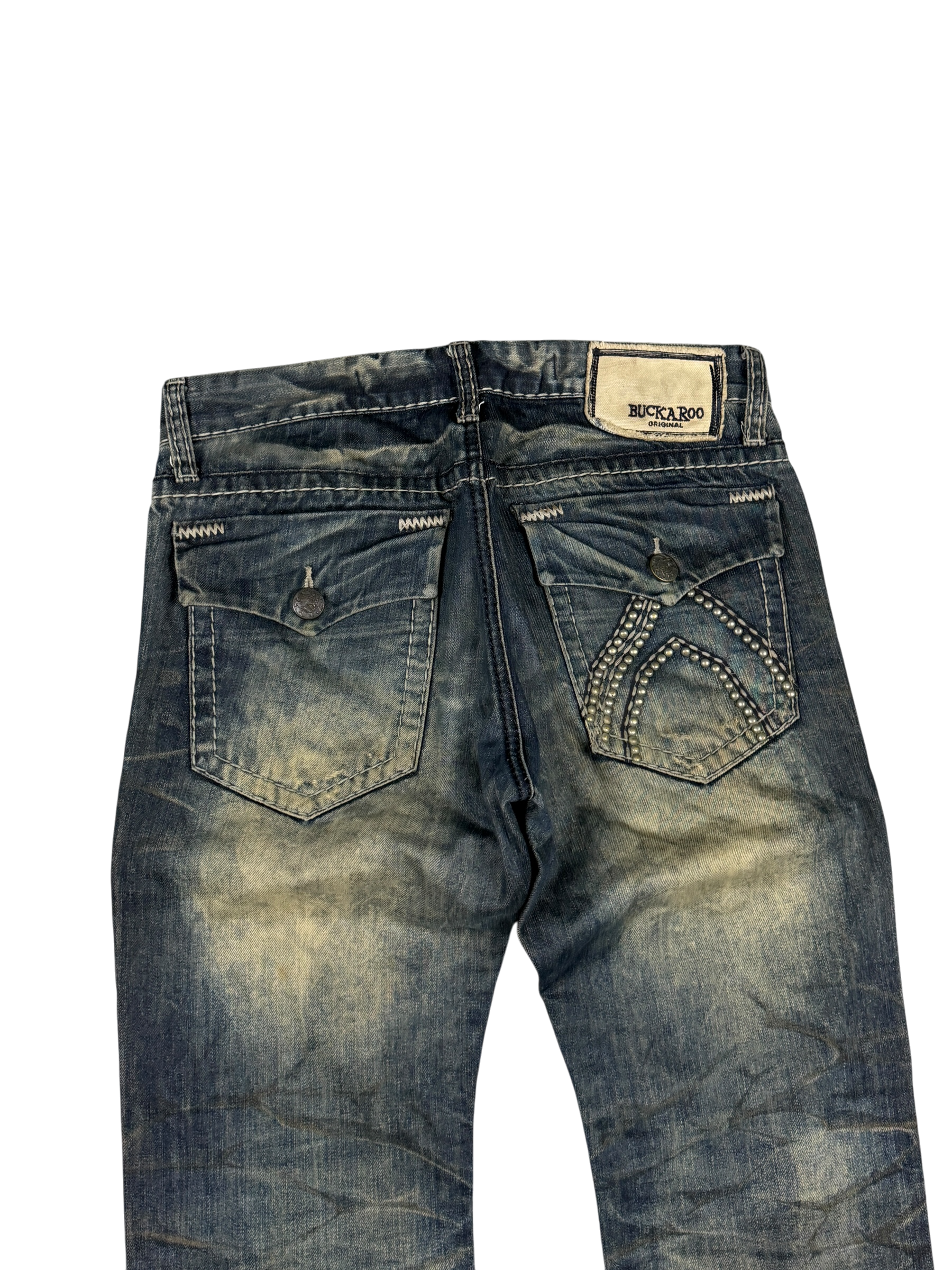 Crazy Sandwashed Straight Jeans (S-M)