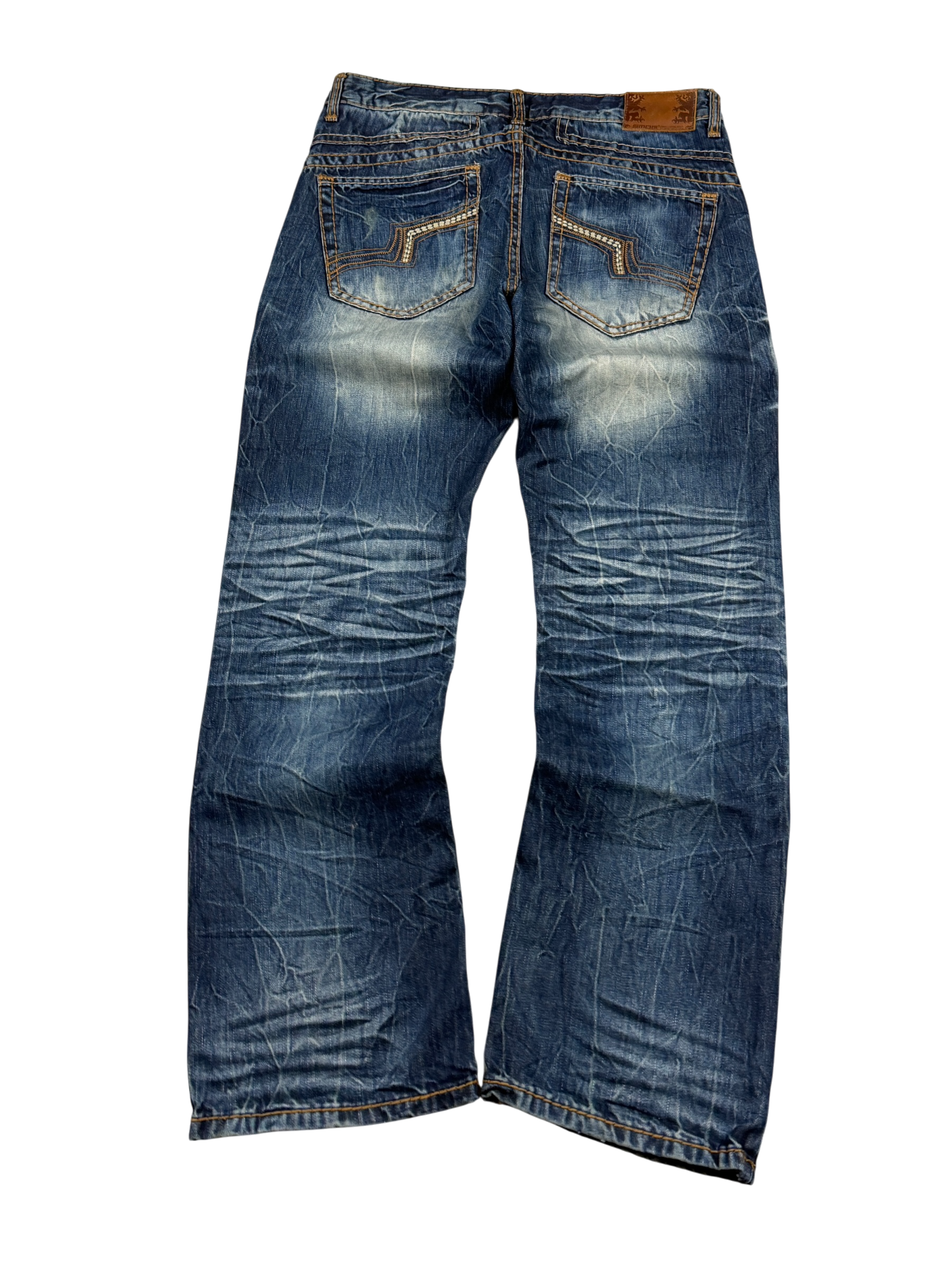 Vintage washed Straight Jeans (S-M)