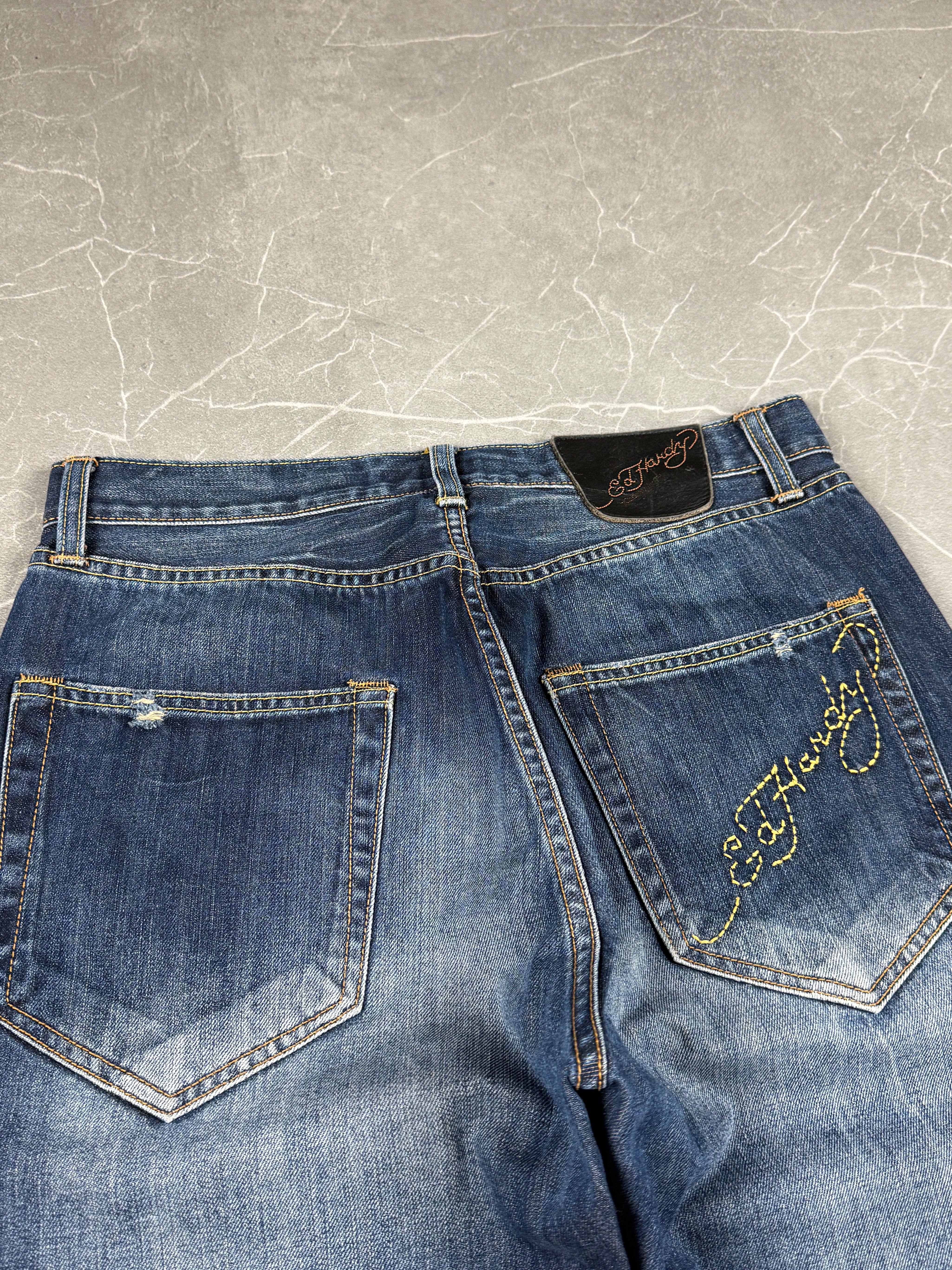 Ed Hardy washed Jeans (L-XL)