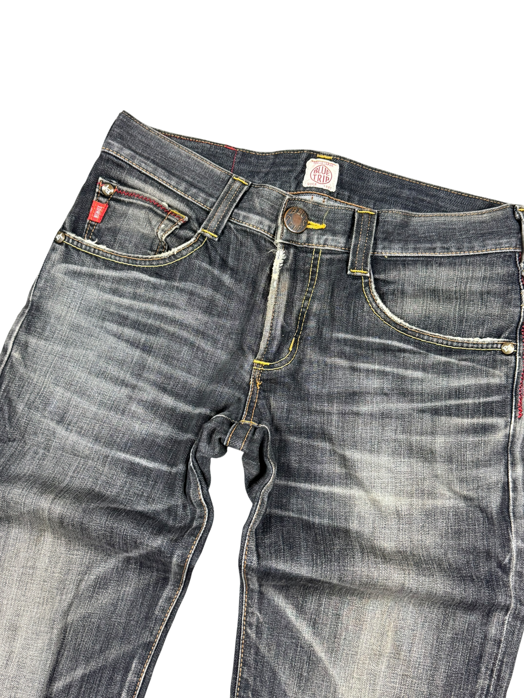 Washed Bootcut Jeans (S-M)