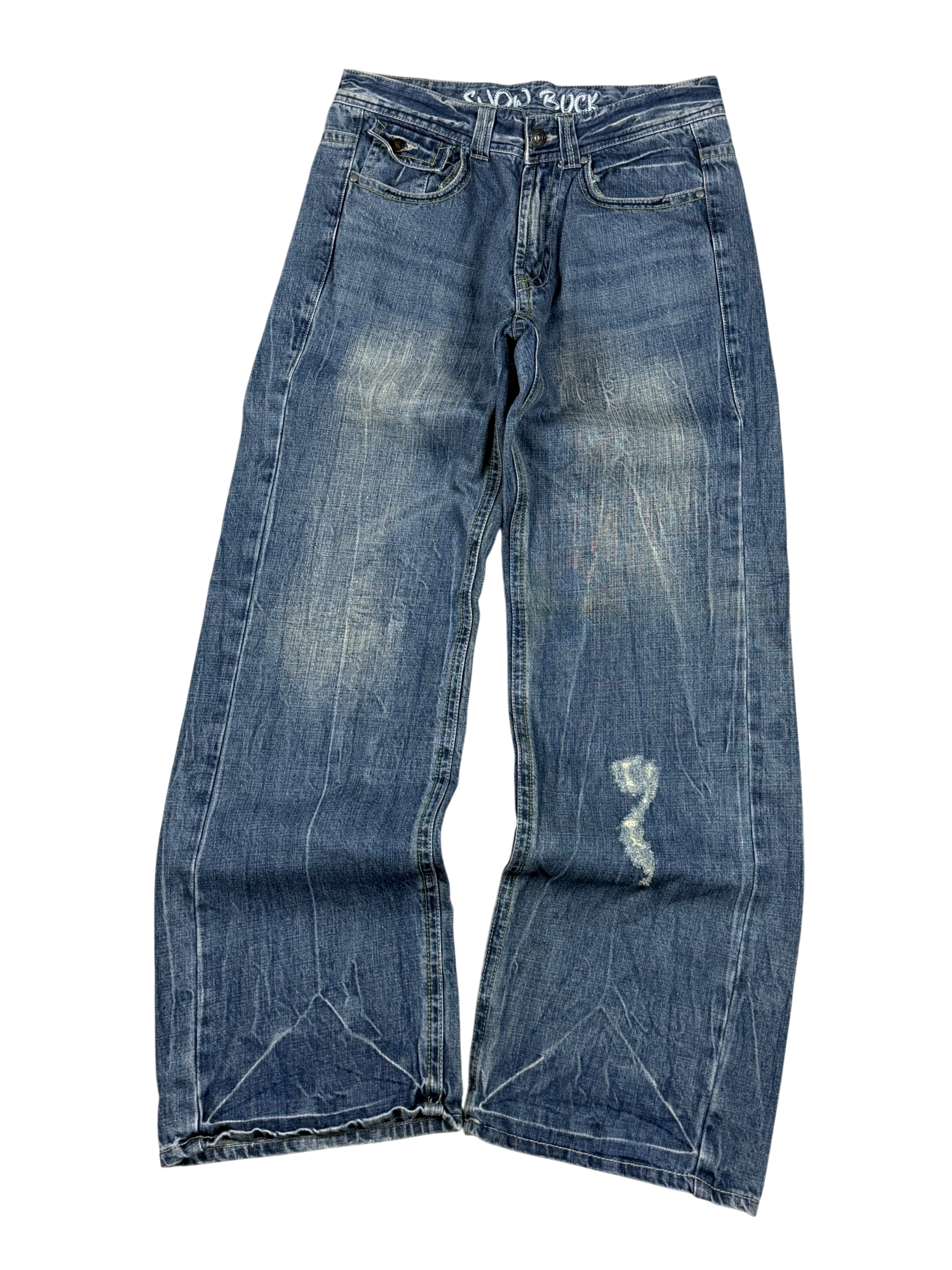 Washed Baggy Jeans (S)