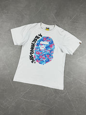 Bape Marble camo Big Ape Head Tee (S)