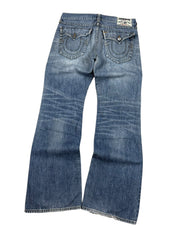 True Religion Washed Bootcut Jeans (XL)