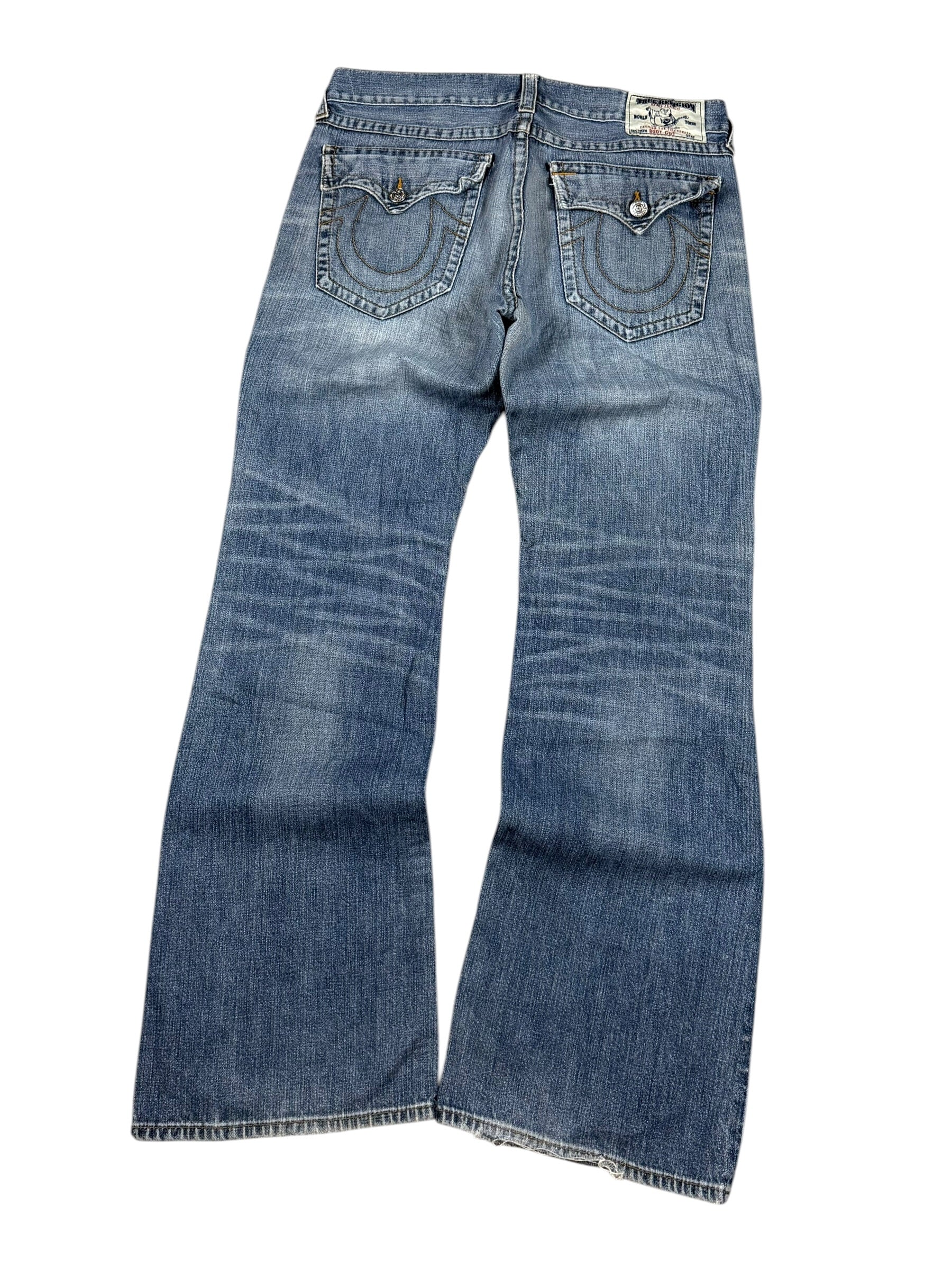 True Religion Washed Bootcut Jeans (XL)
