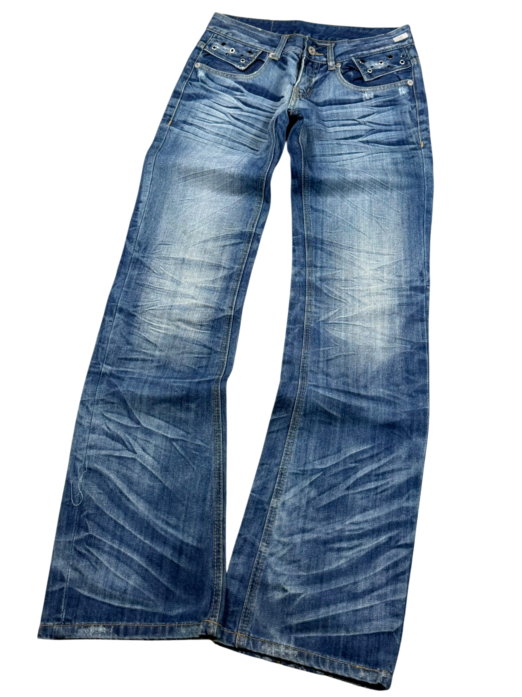 Crazy washed Bootcut Jeans (S)