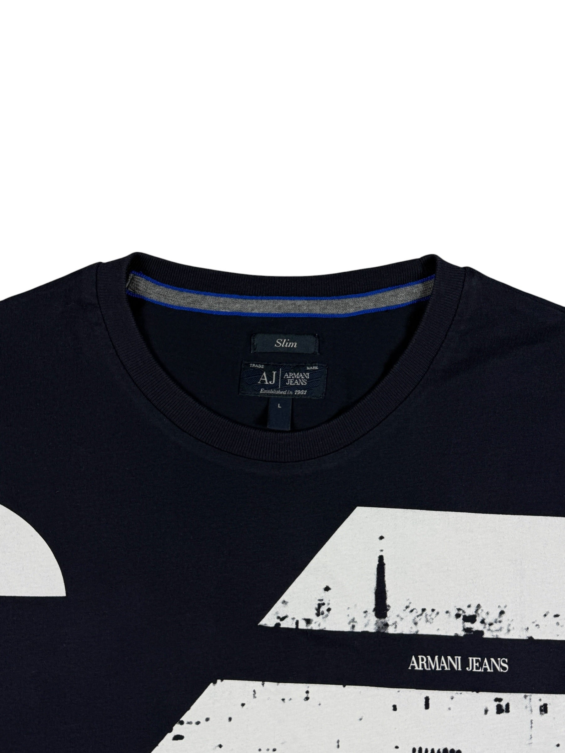 Armani Big printed Logo slimfit Longsleeve (XS)