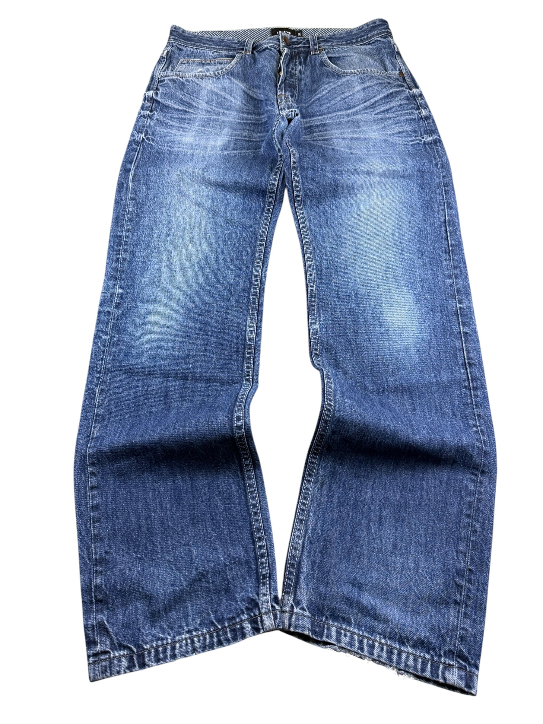 Crazy washed Straight Jeans (L)