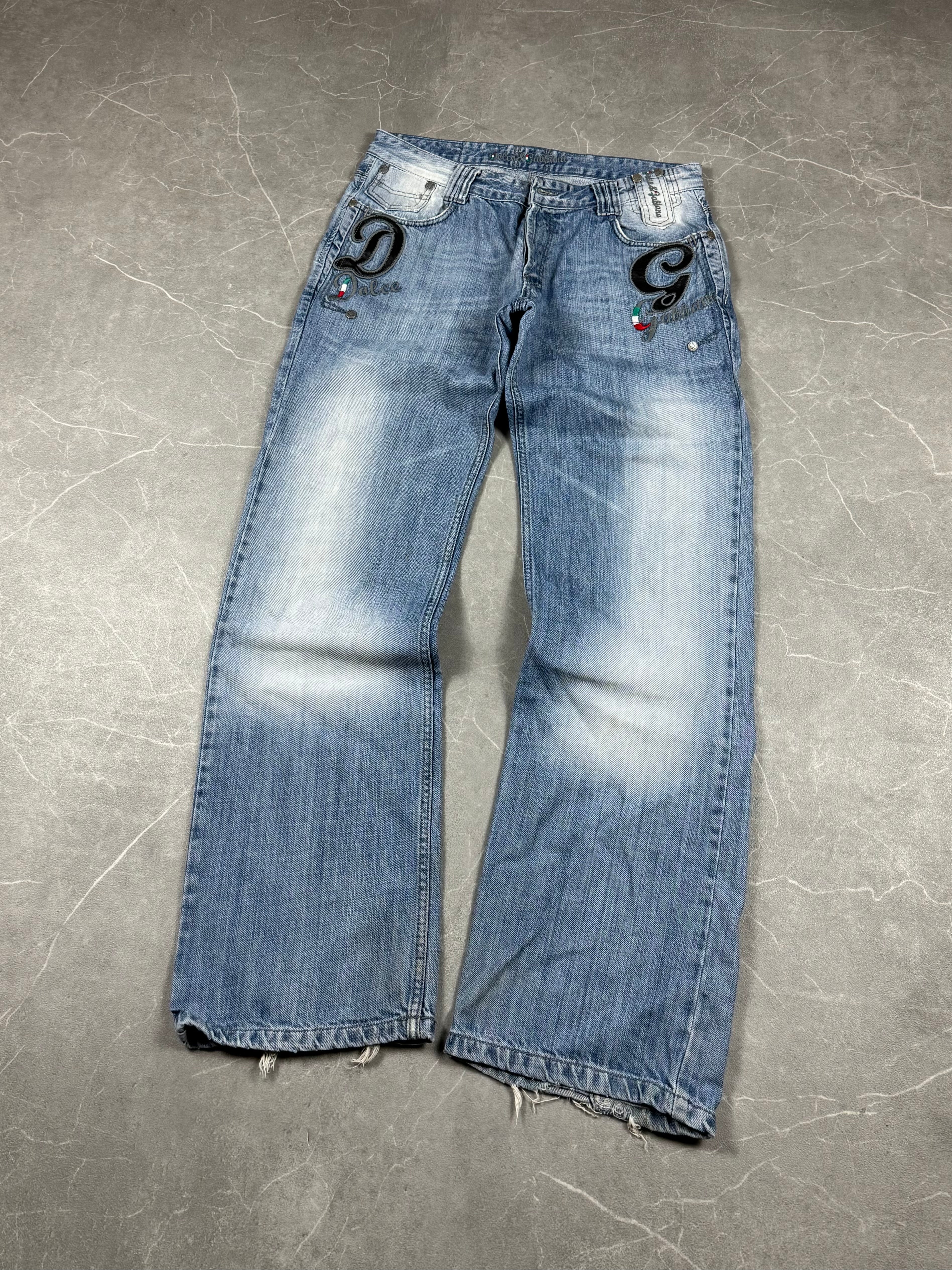 Dolce Gabbana Big Logo Jeans (M)
