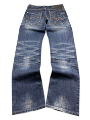 Crazy washed Straight Jeans (S)