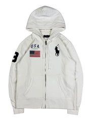 Ralph Lauren Big Pony USA Zip Hoodie (XS)