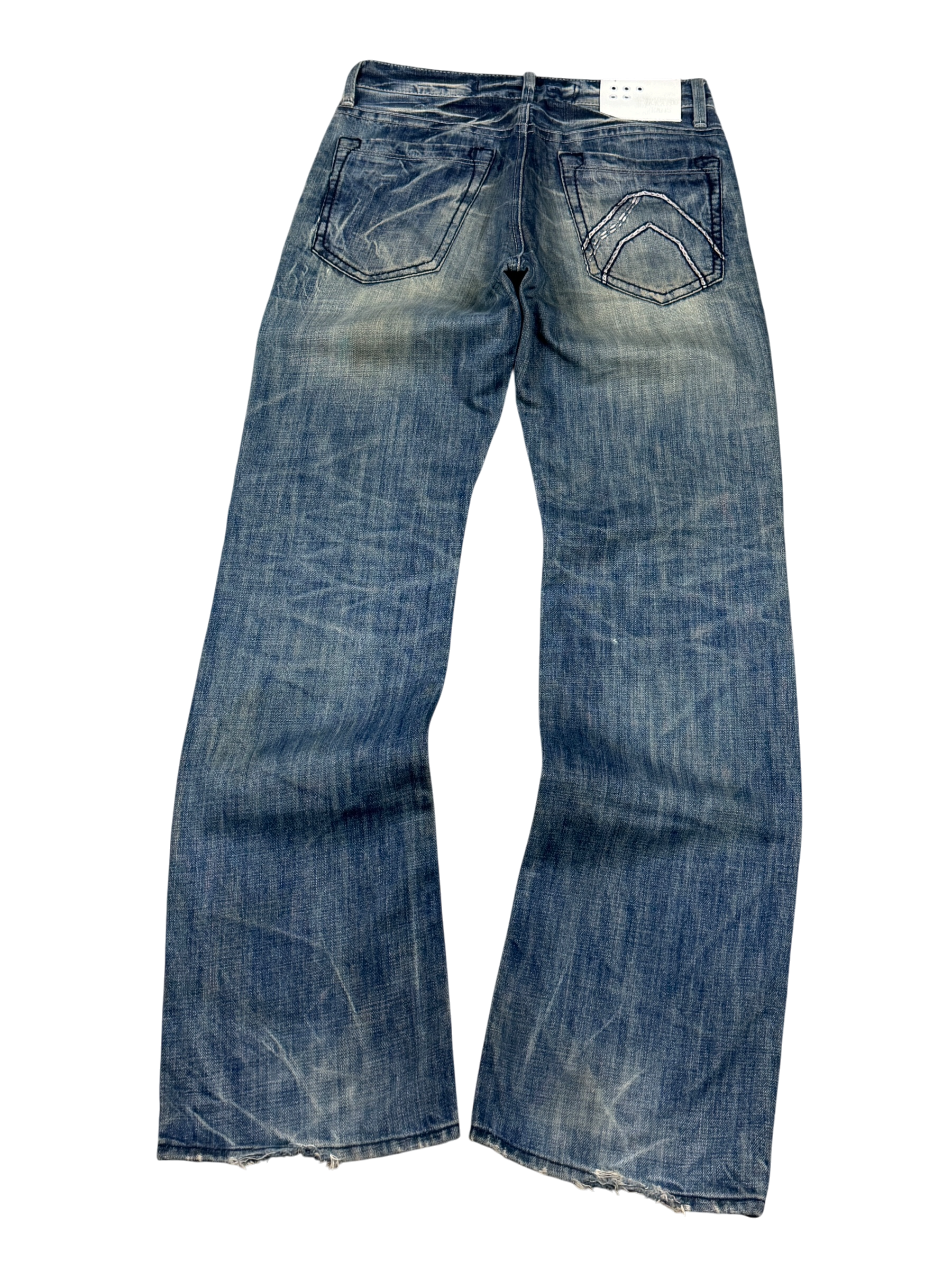 Crazy Washed Straight Jeans (S-M)