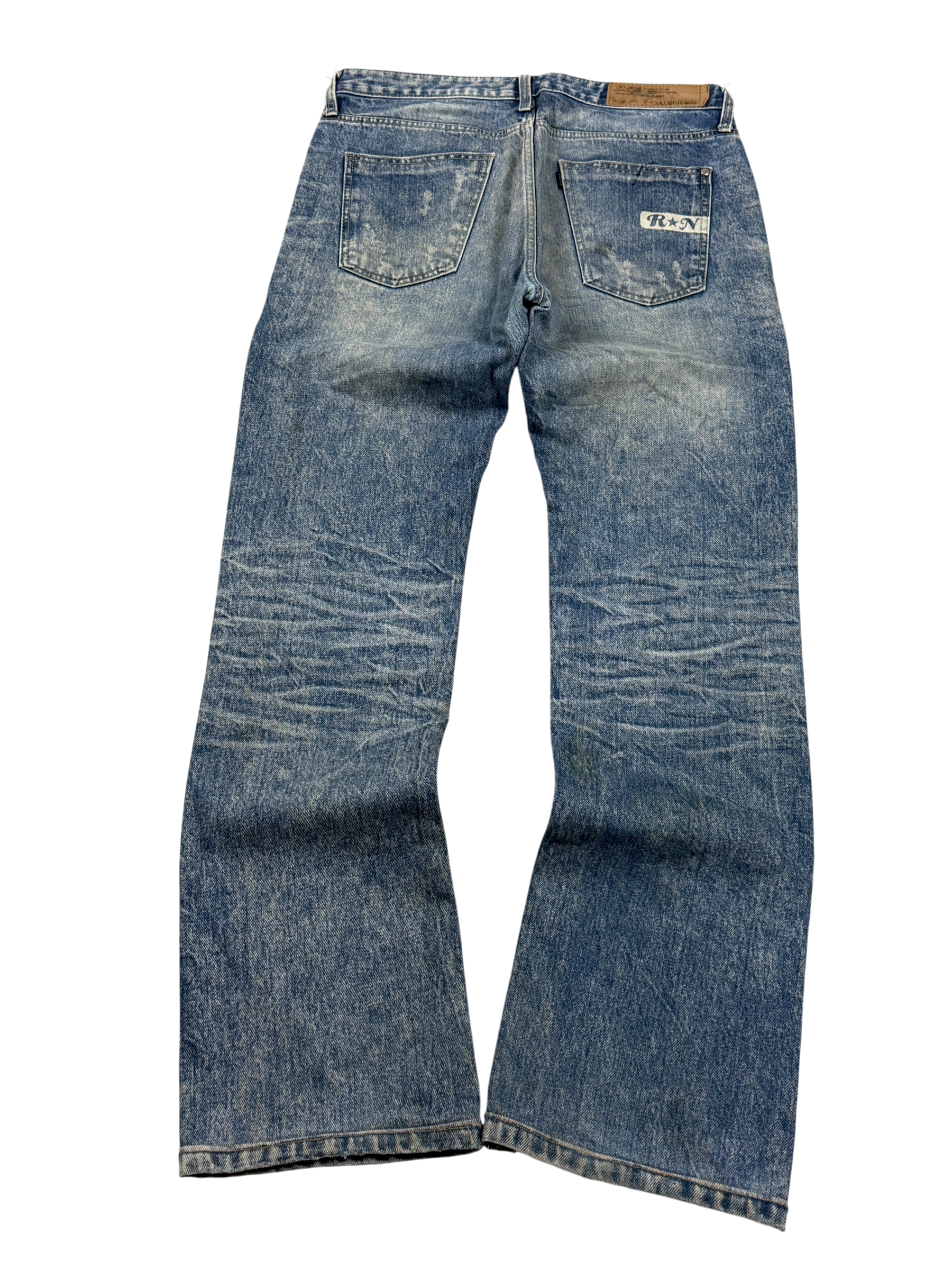 Washed Straight Jeans (S)