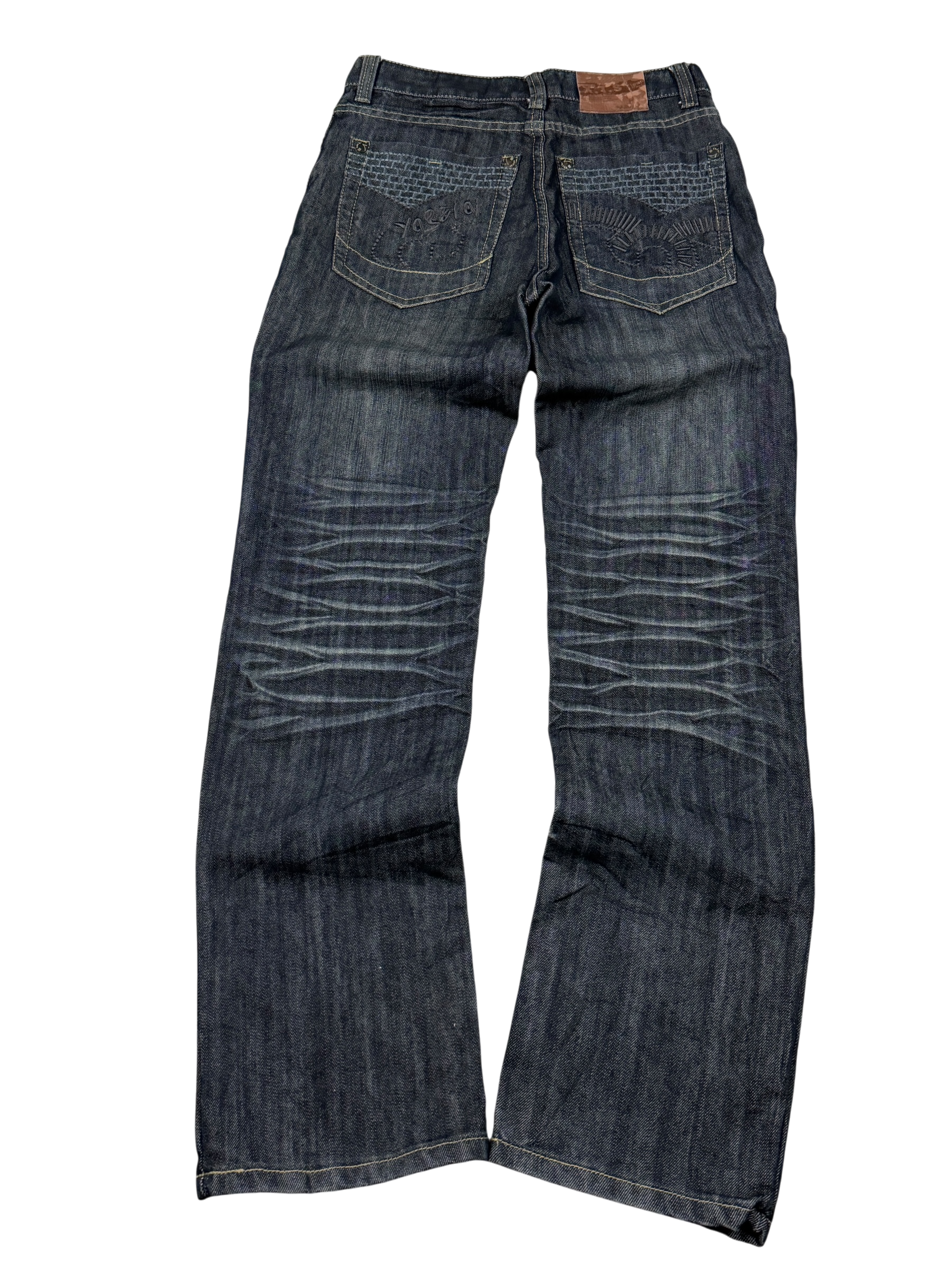 Washed Straight Jeans (XXS)