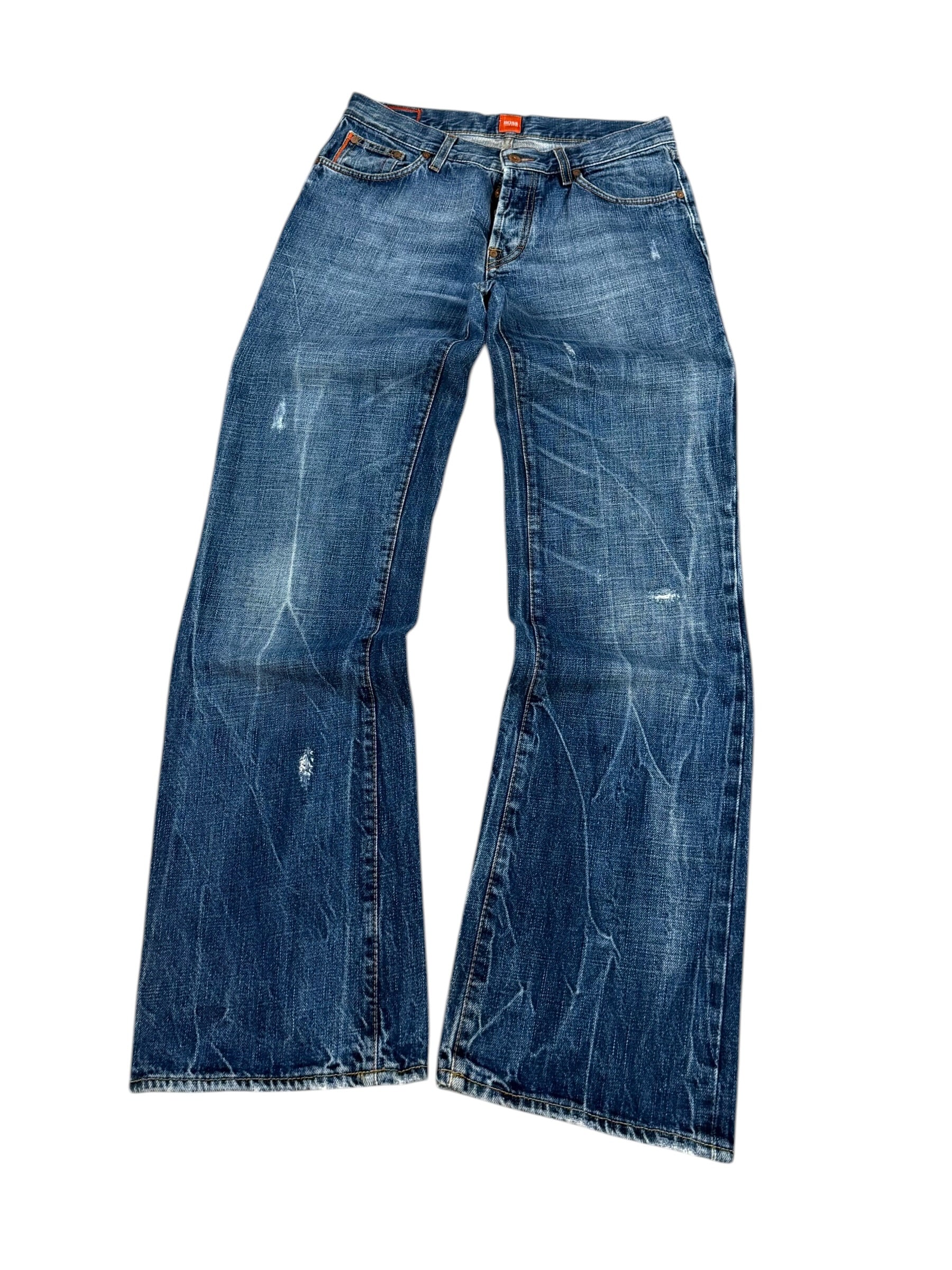Hugo Boss Washed Bootcut Jeans (S)