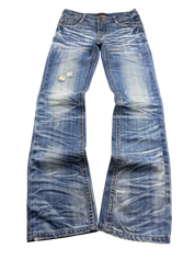 Ultra washed Straight Jeans (XS)