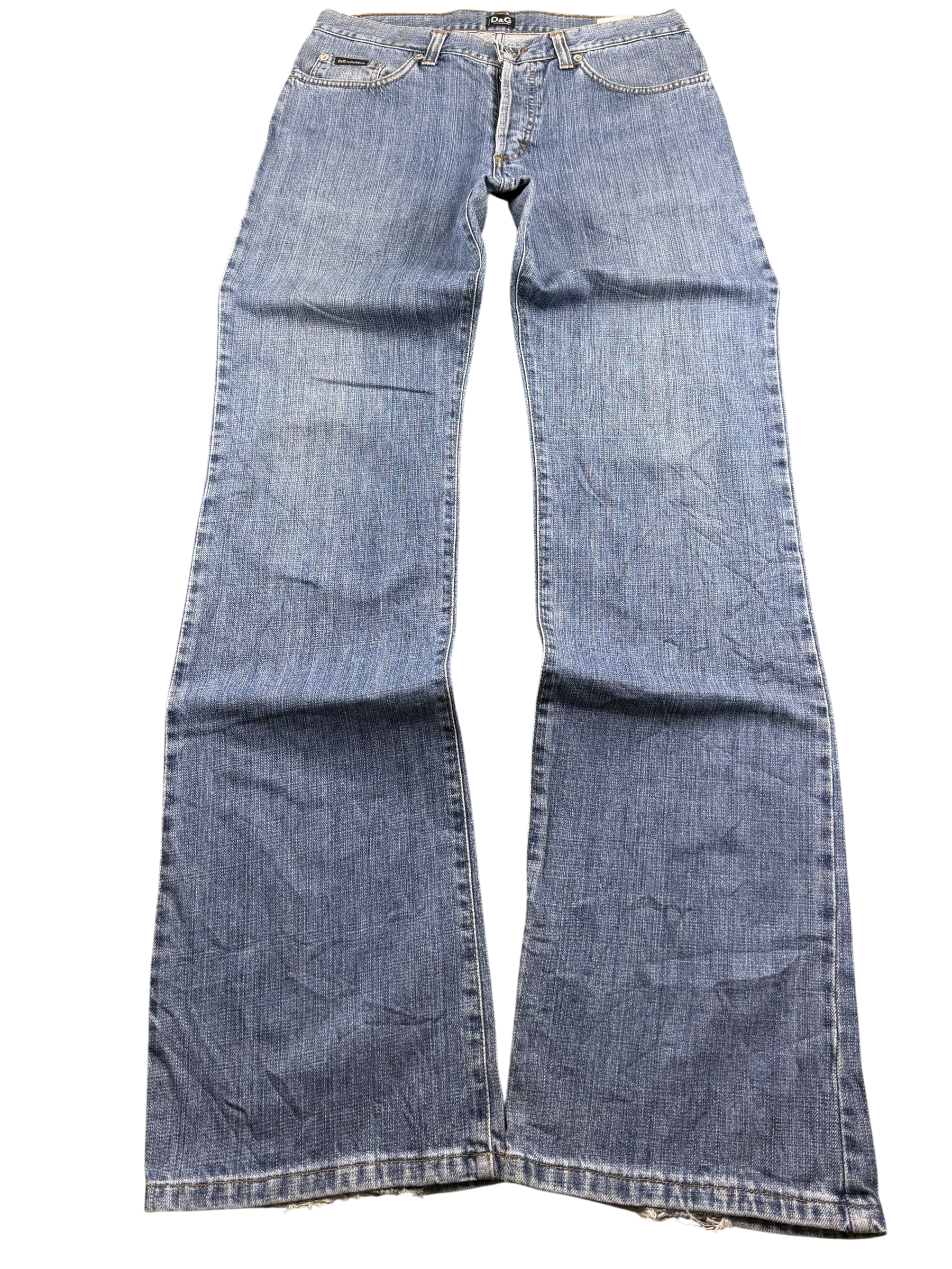 Dolce Gabbana Bootcut Big Logo Jeans  (S)