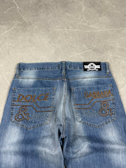 Vintage Dolce Gabbana Big Logo Baggy Jeans (M)