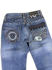 Versace vintage Big Logo Bootcut Jeans (S-M)