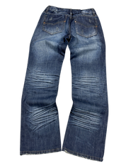 Crazy washed straight leg jeans (XXS)